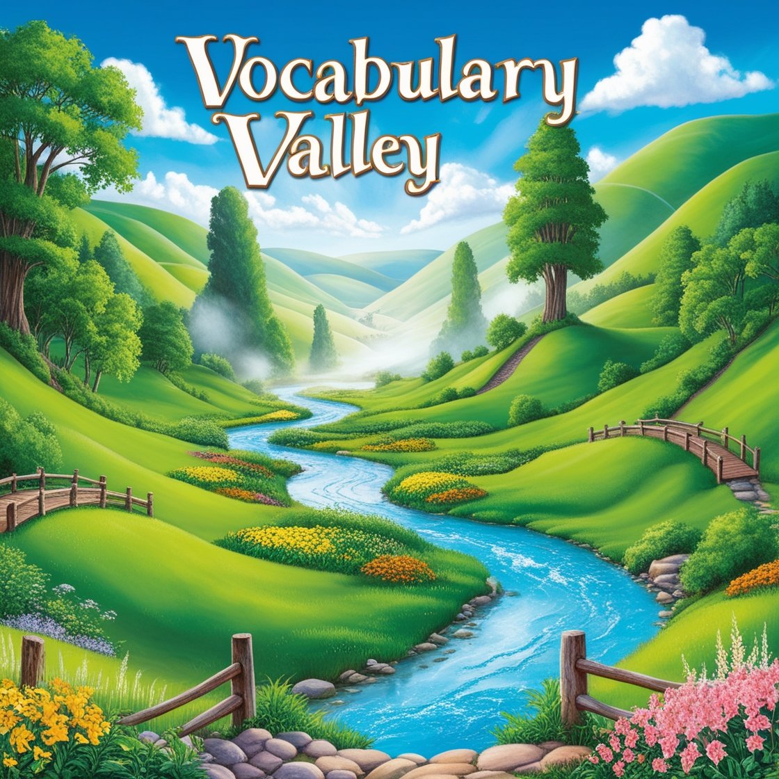 Lush green valley representing Vocabulary Valley